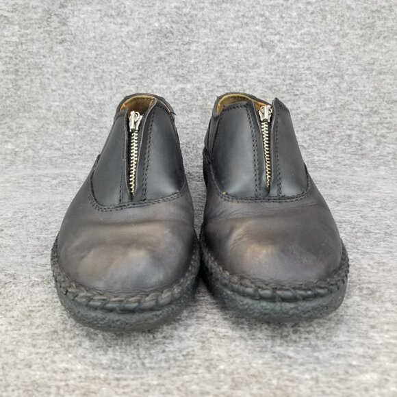 ✅Josef Seibel Black Leather Front Zip Comfort Shoes Women's EU38/US7-7.5 Booties - Picture 5 of 11